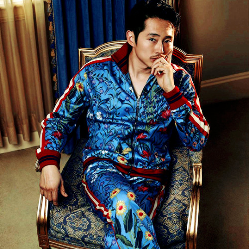 eleanorshellstrops:Steven Yeun photographed by Ssam Kim for The Glass Magazine, 2017
