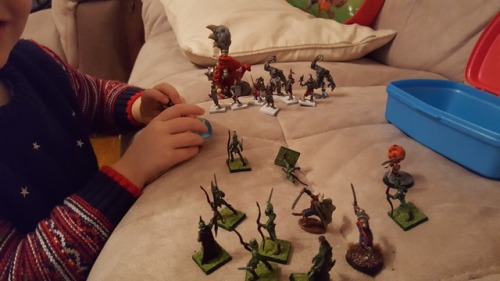 TLDR: kid played first ever game, proud dad moment. So my almost 4 year old has always liked holding