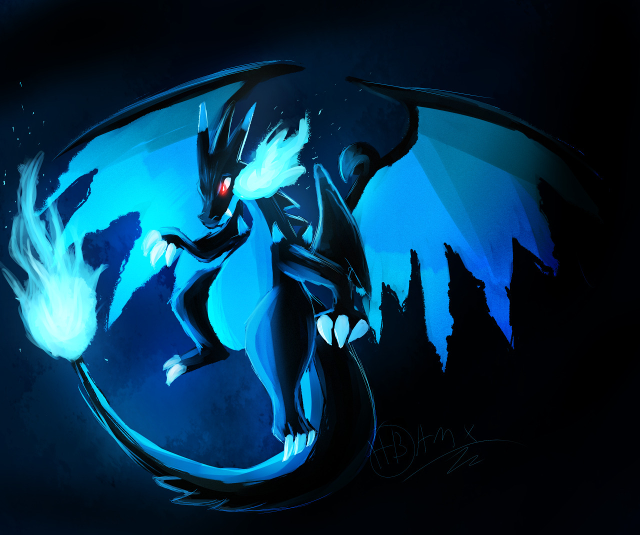 animatormx:mega Charizard Xy fusion!! by AnimatorMX i liked mega charizard x and