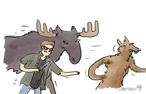 moose and squirrel