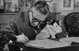 lord-kitschener:a-raf:grumblebunny:Sartre with his cat, Nothing Derrida with his cat, Logos Foucault