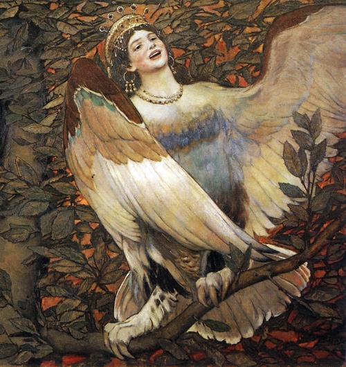 aqua-regia009: Sirin and AlkonostThe Birds of Joy and Sorrow, 1896.By Viktor Vasnetsov (1848-1926)