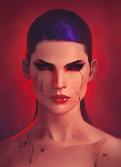 7bluelines: Psylocke 4.0 www.artstation.com/milendimitrov www.instagram.com/se7en_st