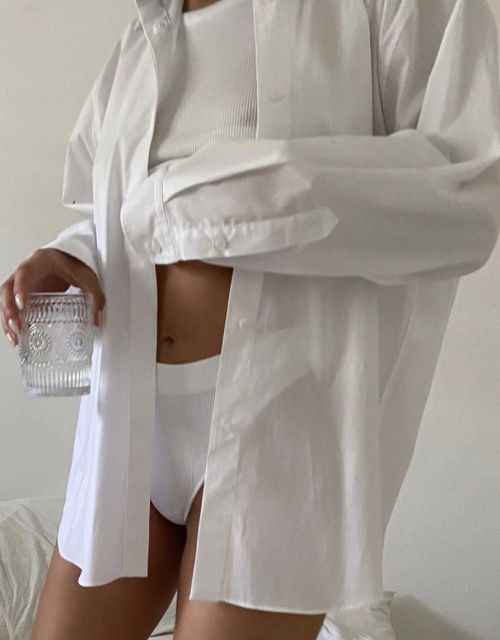 White Oversized Shirt Outfit