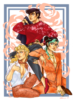 betaminshitto: It has been a thousand years since I last drew Jojo fanart, but drawing something with these three has been on my mind since 2013 or something. Better late than never!