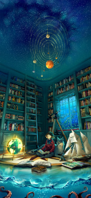 yuumei-art:  ~Boundless~From the depth of