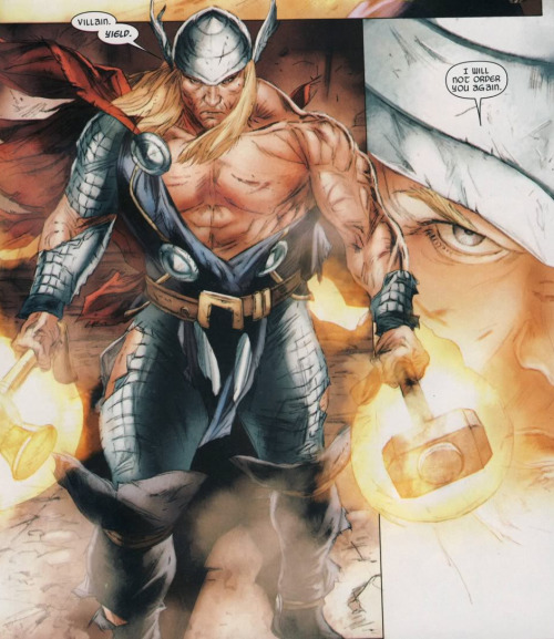 runekingthor:Thor dual wielding Mjolnir and Stormbreaker - Secret Invasion
