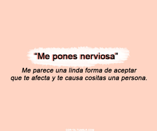 cor-ta:  cor-ta:  cor-ta:  +  La verdad es que no dejaré que alguien me vuelva a hacer sentir tan nerviosa, no dejaré que me apague un mino de nuevo   Lo mejor es cuando alguien te hace sentir que todo lo que eres esta bien y puedes ser super espontánea