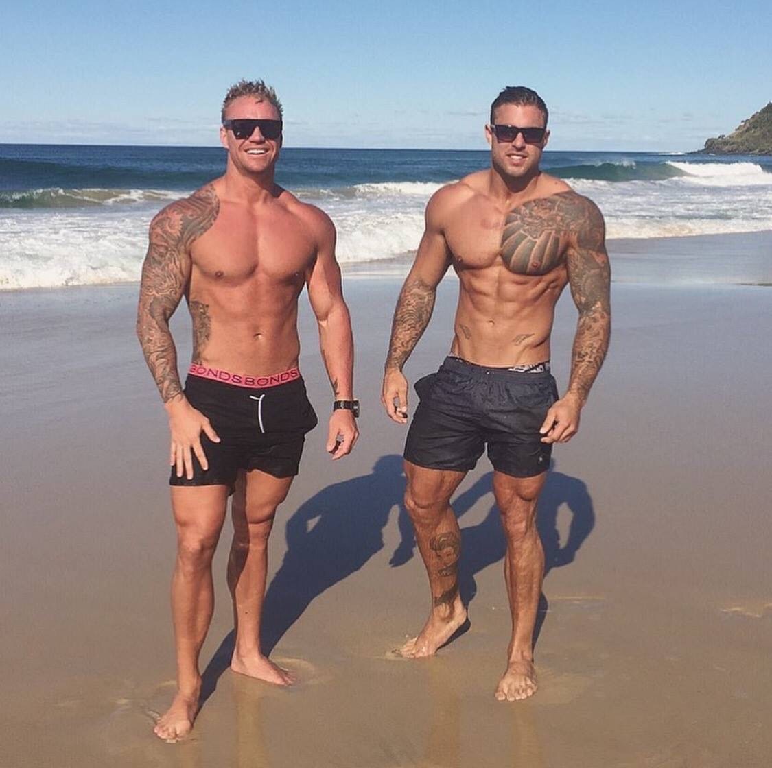 puphawaii:  sexymenandgayporn:More sexy tattooed guys   bone-up!  puphawaii &amp;