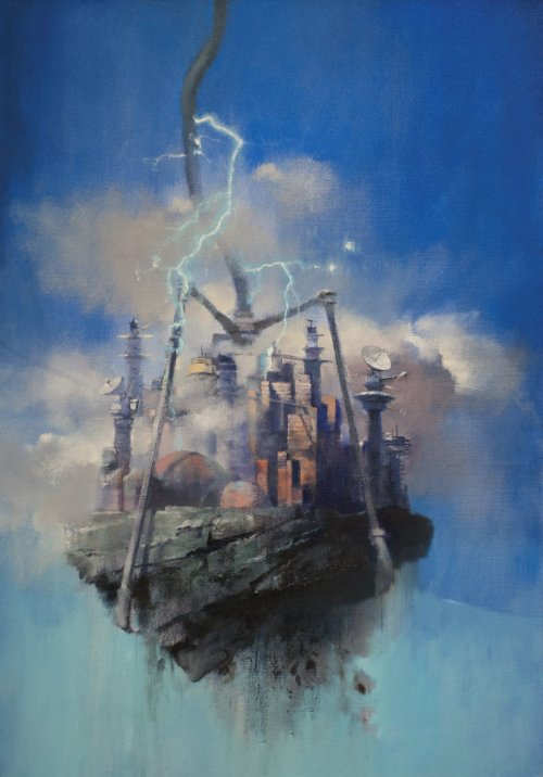 70sscifiart:Excerpts from one of 2014’s best art collections, The Art of John Harris: Beyond the Hor