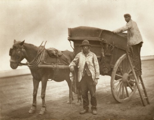 Flying Dustmen (1877), from Street Life in London by John Thomson and Adolphe Smith: &ldquo;For all 