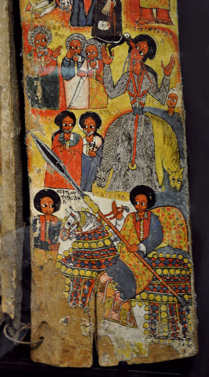 Ethiopian religious Triptych painting, c. 1700