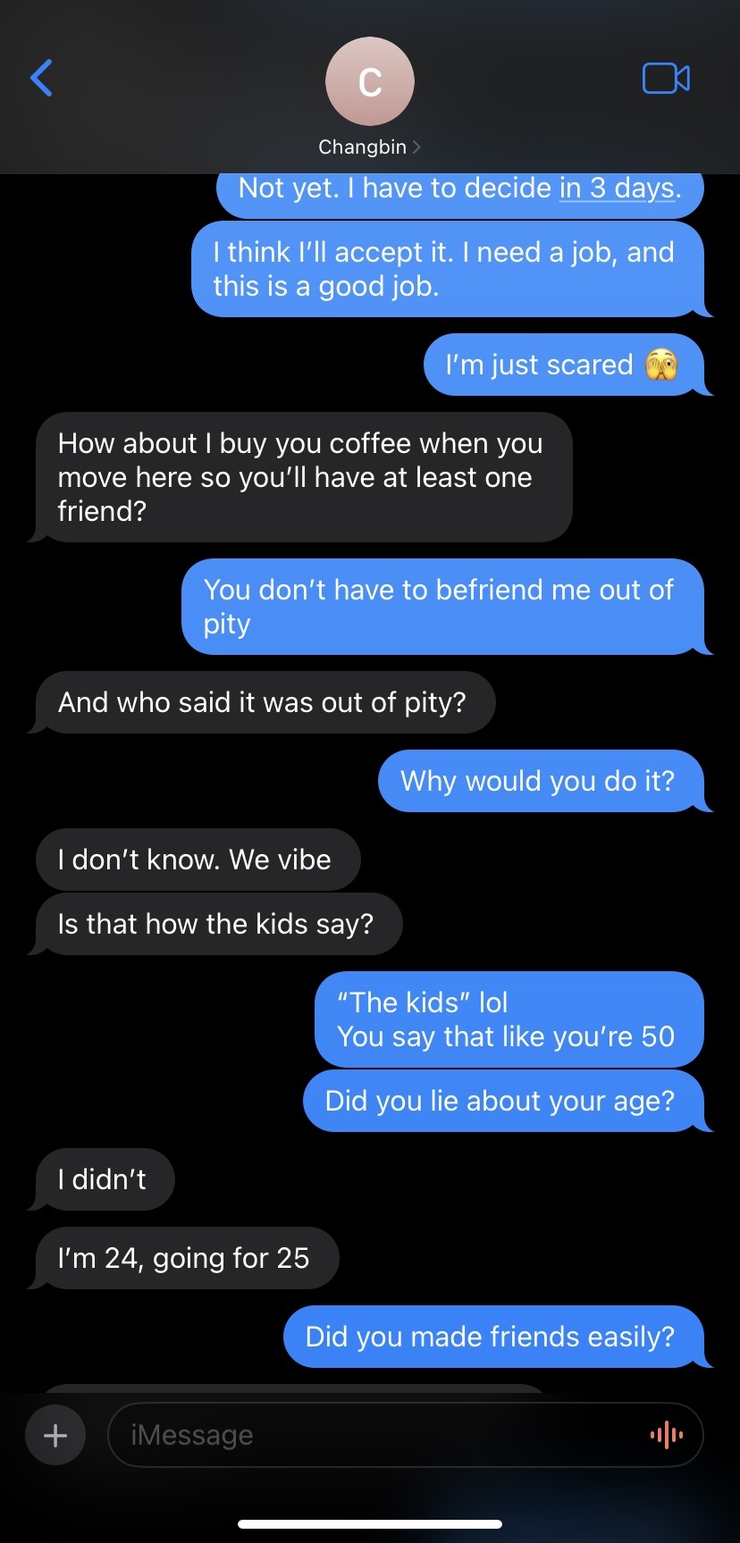 Texting The Wrong Number | Changbin X You