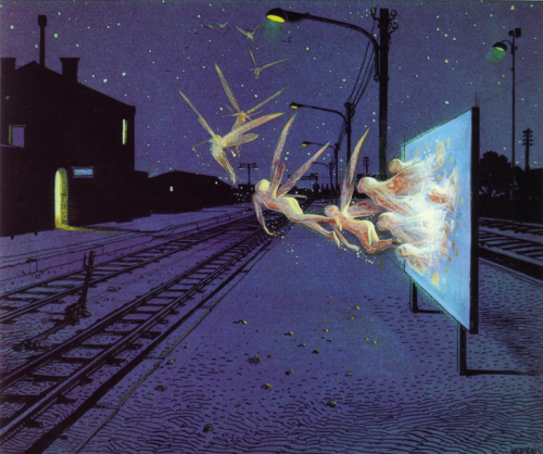 lushhournyc:Moebius: Starwatcher illustrated by Jean Giraud, 1986.