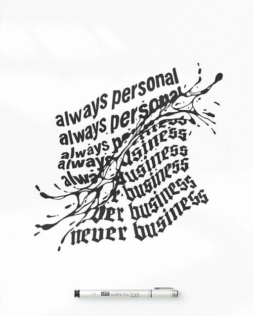 Another, earlier pass for a typographic apparel design, went for another route in the end. • &b