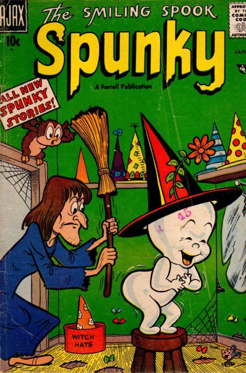 comicbookcovers:Spunky, The Smiling Spook #3,  January 1956