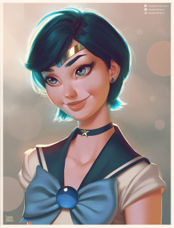 leandrofranci:Sailor Mercury Portrait :)