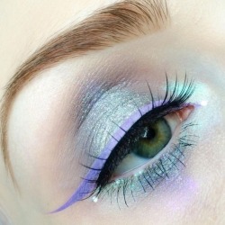 miss-mandy-m:  Makeup Mondays:  Pastel purple sparkle inspiration 