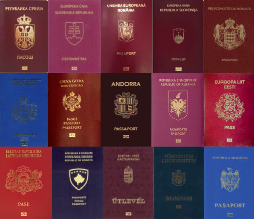 the-glassheart:                                   Every European PassportTop Row: Iceland, United Ki