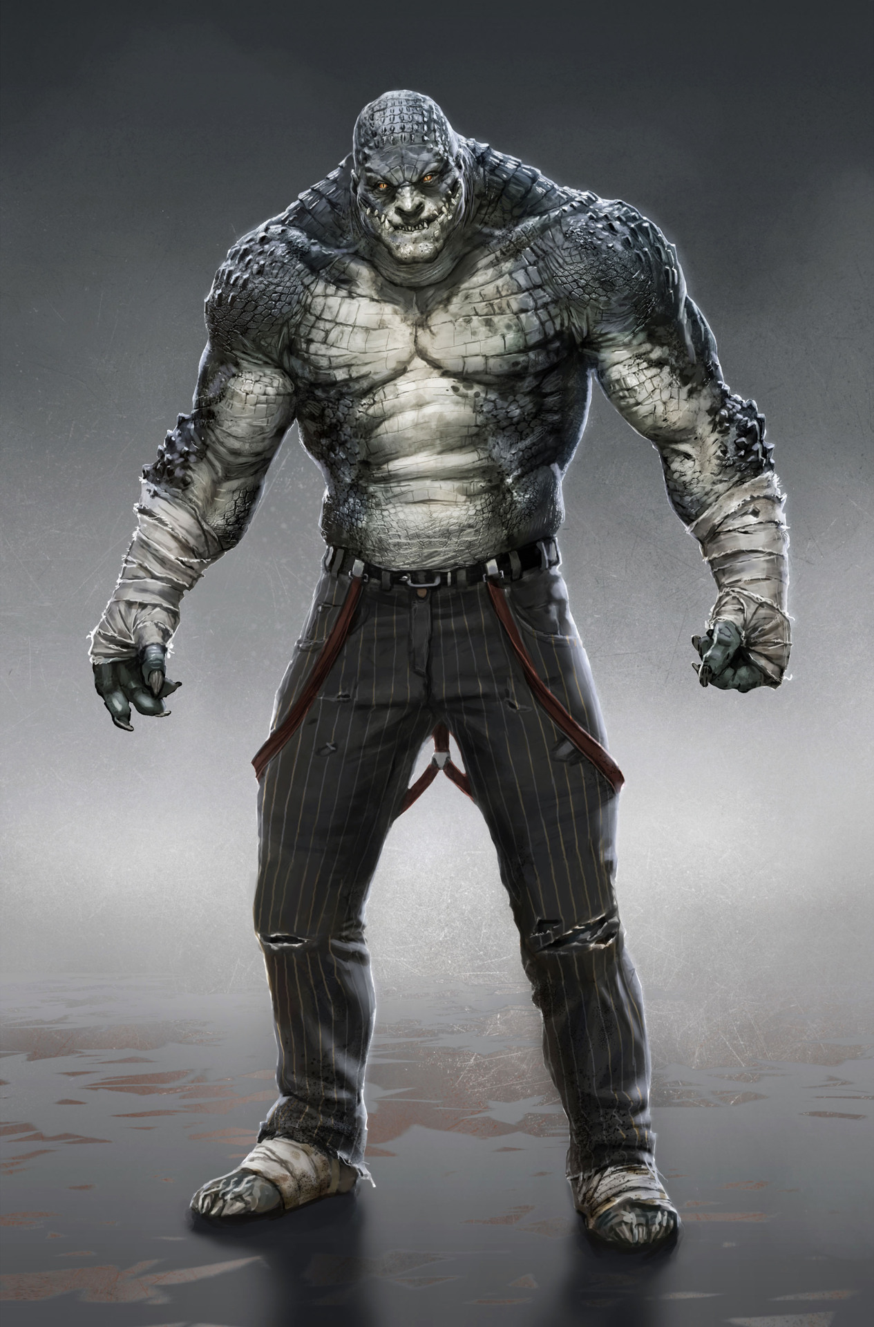 kuudererules:  Concept Art: Killer Croc (AKA Waylon Jones) 