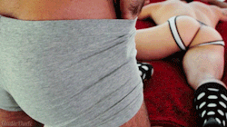temptingdominance:  When it’s time to wake the boy. 