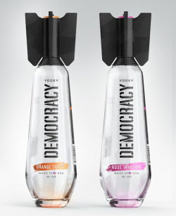 fuckyeahpackaging:  (via DEMOCRACY Vodka