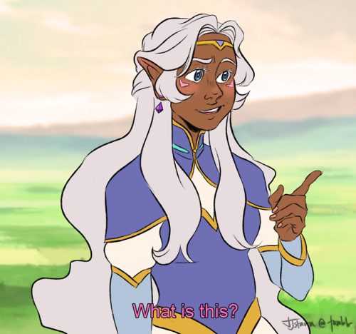 jjstaru: I made this p&r reference like last year and just added Allura now, RIP Keith’s jacketA