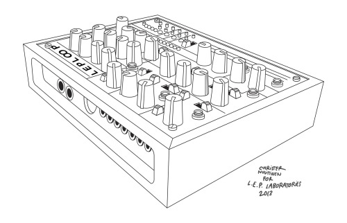 A long-time dream realized: working for a synthesizer company! Cover illustration and comic for italian synth makers L.E.P. Laboratories’ analog monosynth & drum machine Lep Loop.
This is what the makers say about this neat little box:
“Laboratorio...