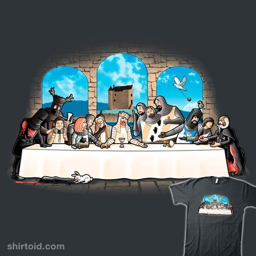 shirtoid:Holy Grail Dinner by trheewood