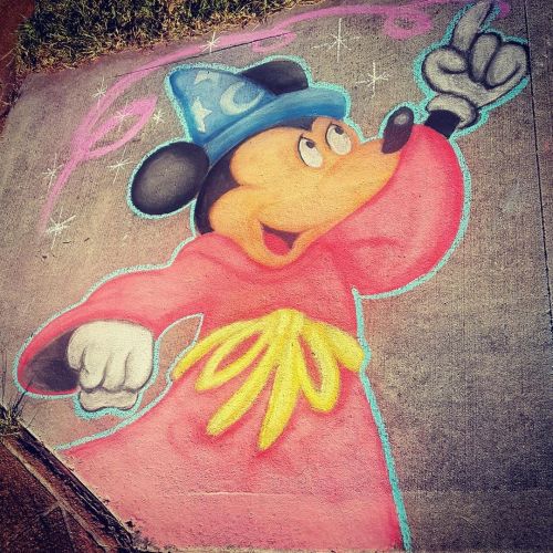 So today I’ve re-done all the Disney chalk drawings due to Thursday’s rain… Hopefully you’ll 