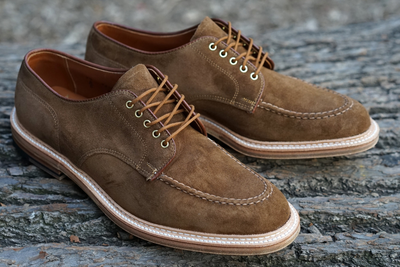 Alden for Epaulet Olmsted Blucher in Snuff Suede