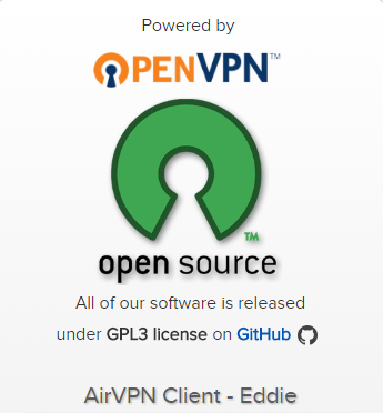 AirVPN is powered by OpenVPN