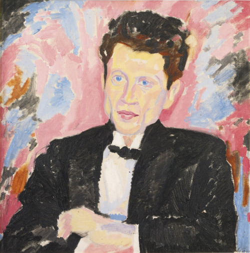 Heinrich Davringhausen (German; 1894–1970)Porträt Mann in Frack = Portrait of a Man in Tails Oil on 