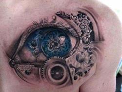 tattooedbodyart:  Biomechanical tattoos are