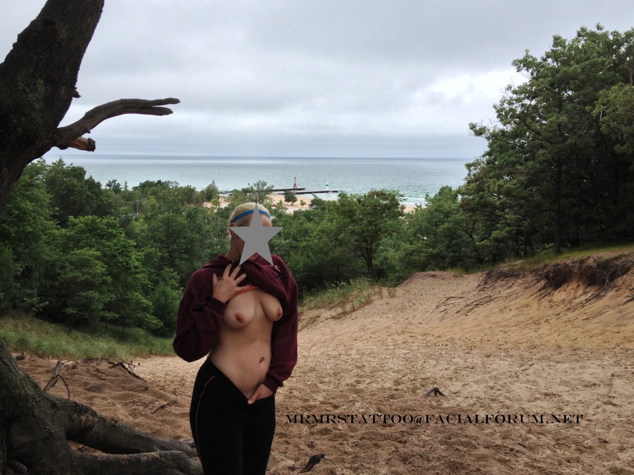 mrmrstattoo:  Some camping fun Mr T and I had at the top of a sand dune overlooking
