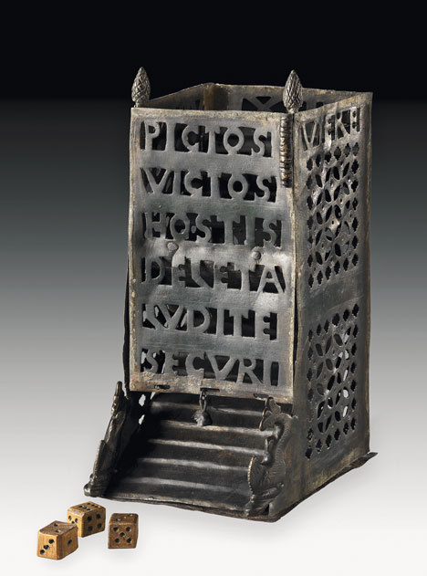 museum-of-artifacts:Ancient roman dice tower used in the playing of dice games. 4th century AD, foun
