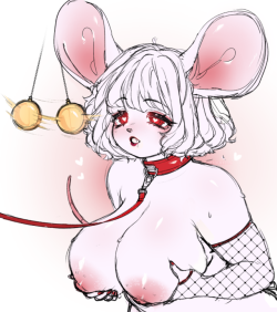 maidfrills:    using my mouse oc Nyx to (slowly) dip into  Different and New Subject Matters   I should post sketches here more often oops 