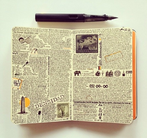 fuckyeahjournalss: Journals by José from Spain. See an interview and more photos here. Origin