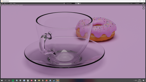 cerasum-chrysanthes: Wanted to share my progress of making a glass cup in blender. I’m still followi