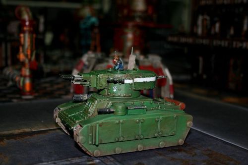 Thunderer Siege TankTaurox PrimeCarnadon Tank with full Multilaser loadoutHalftrack used as a standa