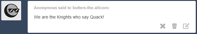 butters-the-alicorn:Butters would like you to know he is no simple duck nor a knight.