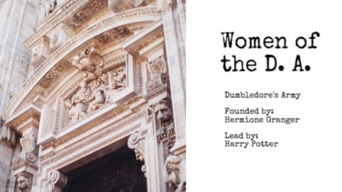 findingfandomwithafangirl: @pocpotterweek : ↳  The Women of Dumbledore’s Army “We&r