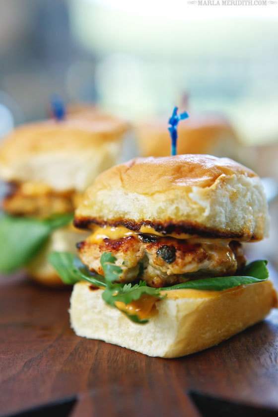yumi-food:Grilled Thai Spiced Chicken Sliders