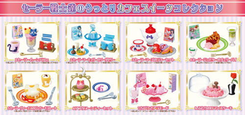 sailormooncollectibles: New pics of the Sailor Moon Crystal Cafe Sweets Re-Ment Set! more info: http
