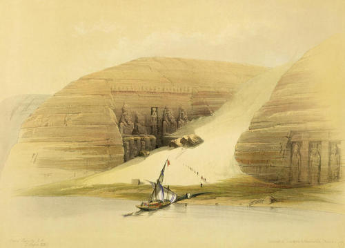 Excavated Temple of Abu Simbel, from &ldquo;Egypt and Nubia&rdquo;, Vol.1 David Roberts (Sco