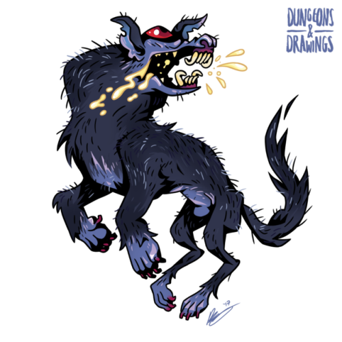 dungeonsanddrawings:BARGHESTThe barghest is the particular flavour of hellhound that stalks the ashe