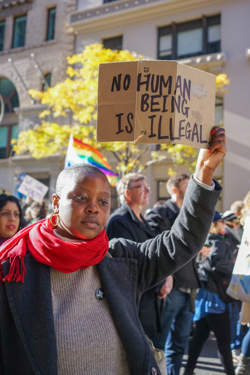 activistnyc: Thousands of people marched on 5th Ave in Manhattan to protest Donald Trump becoming Pr