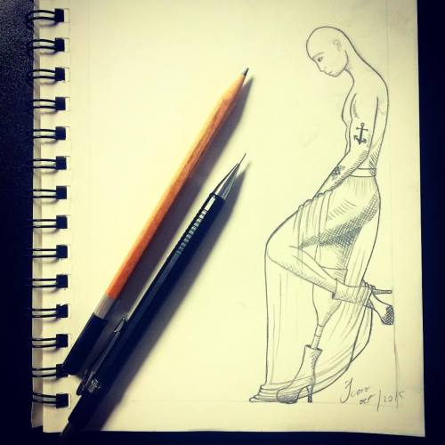 Work is a little slow today. So why not? #art #drawing #pencil #sketch #sketching #gender #genderles