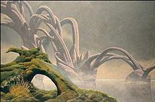 neil-gaiman: galacticdustbunnies:   neil-gaiman:  antifamutantdown:  karadenizliadam:  🚀🛸🛰   I’m gonna go fucking apeshit over this.  @vague-humanoid    I remember as a schoolboy being told by artist Roger Dean that Chris Ross’s SF book covers,