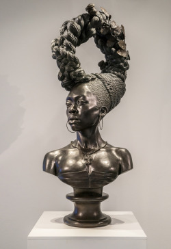 oncanvas:  Akilah Walker, Kehinde Wiley, 2015 Bronze144.8 x 55.9 x 66 cm (57 x 22 x 26 in.) 